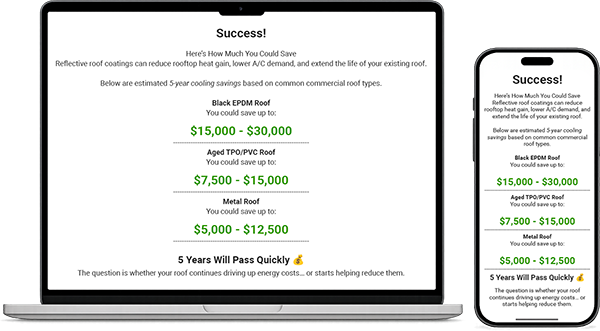 energy estimator screen